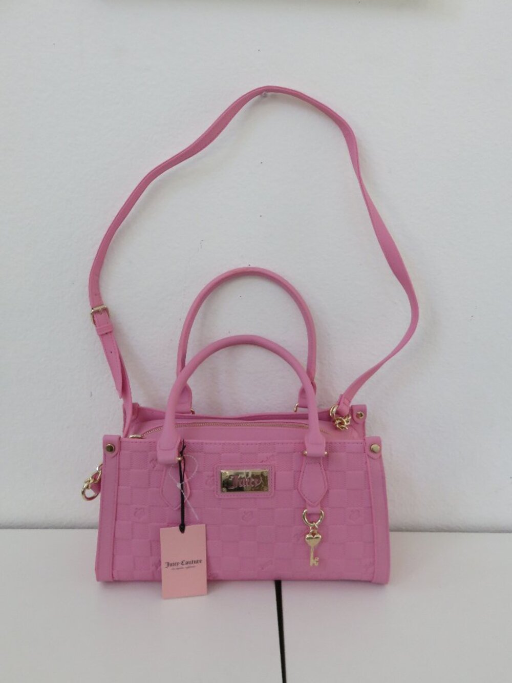 Juicy Couture Pink Miss Independent Satchel Tote & crossbody Bag